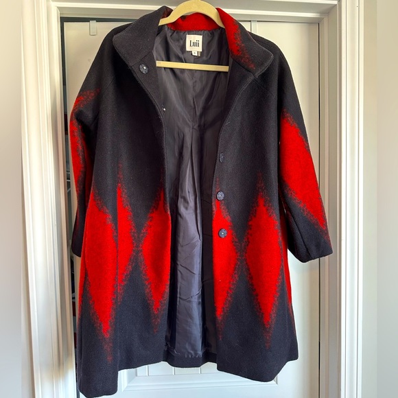 Luii Jackets & Blazers - Anthropologie‎ Luii Women’s Small Black and Red Jacket